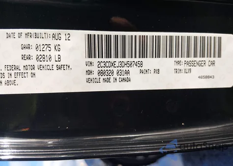 2013 Dodge Charger Srt8 z USA, uszkodzony, nr VIN 2C3CDXEJ3DH507458